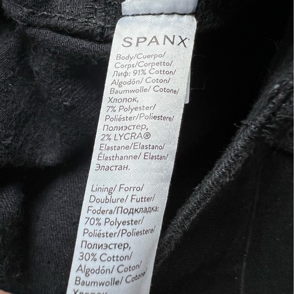 Spanx Ankle Skinny Jeans Clean Black Women's size Large - Picture 6 of 9